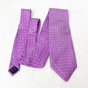Robert Talbott Best of Class purple print silk tie
